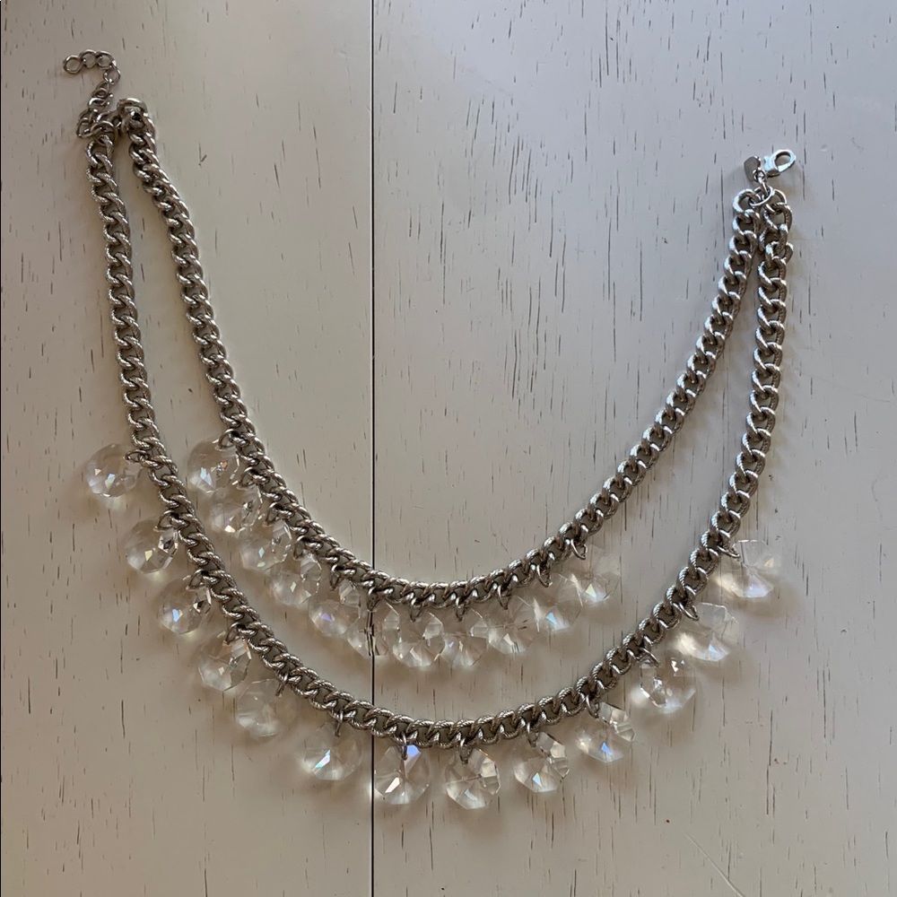 Stella & Dot Multi Chain with Clear Stones